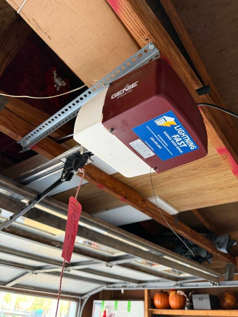 Image of an opener lightning fast garage door repair has repaired
