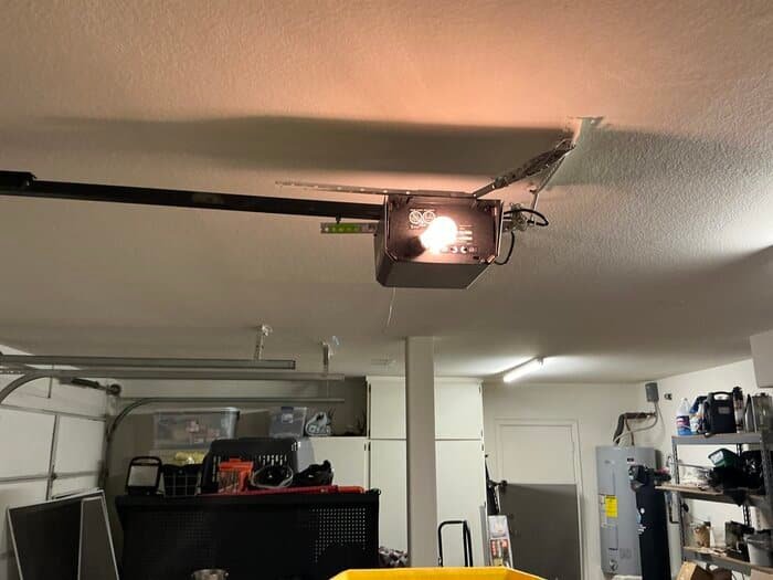 garage door opener getting maintenance
